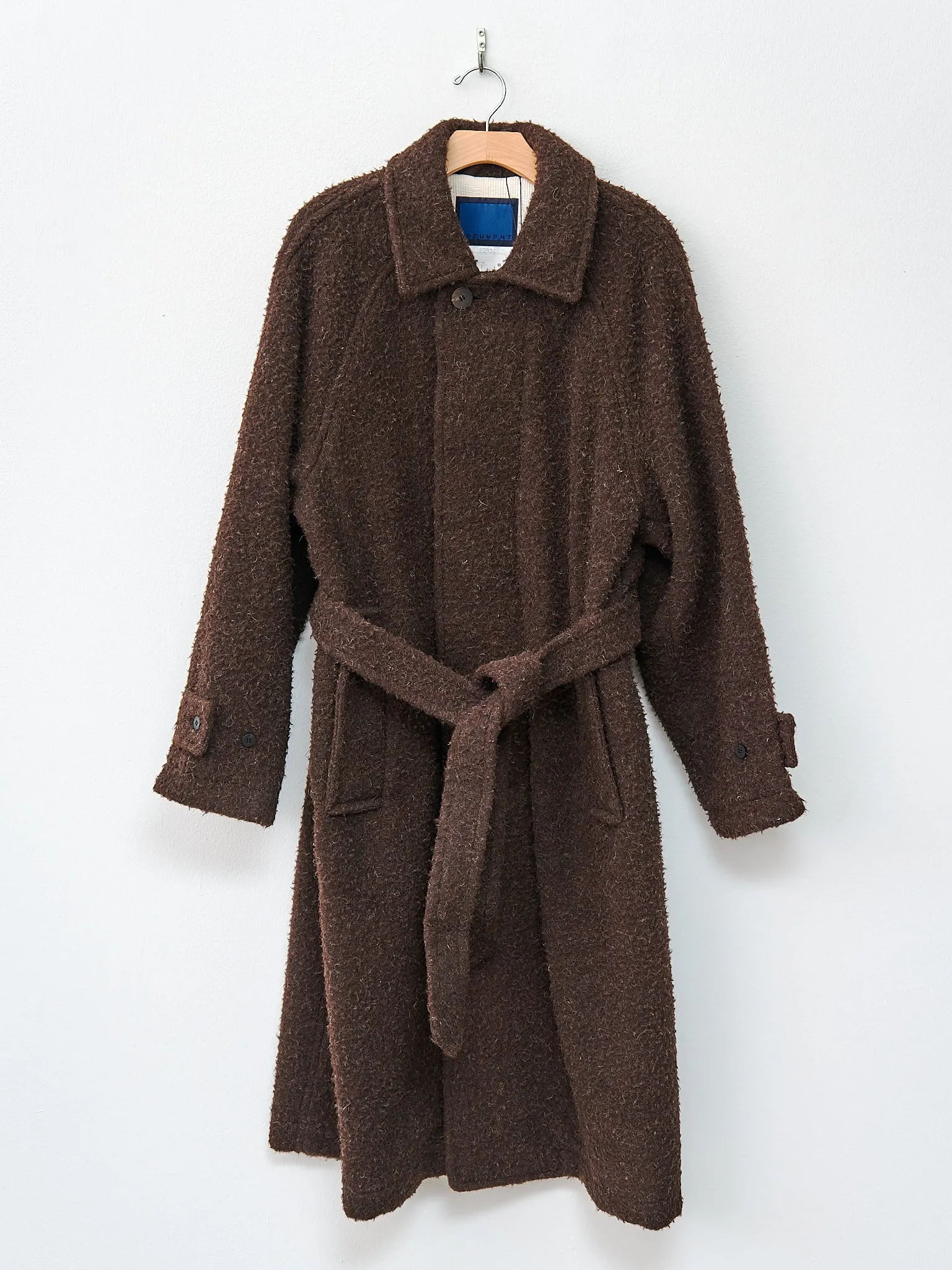 Casentino Balmacaan Coat - Brown