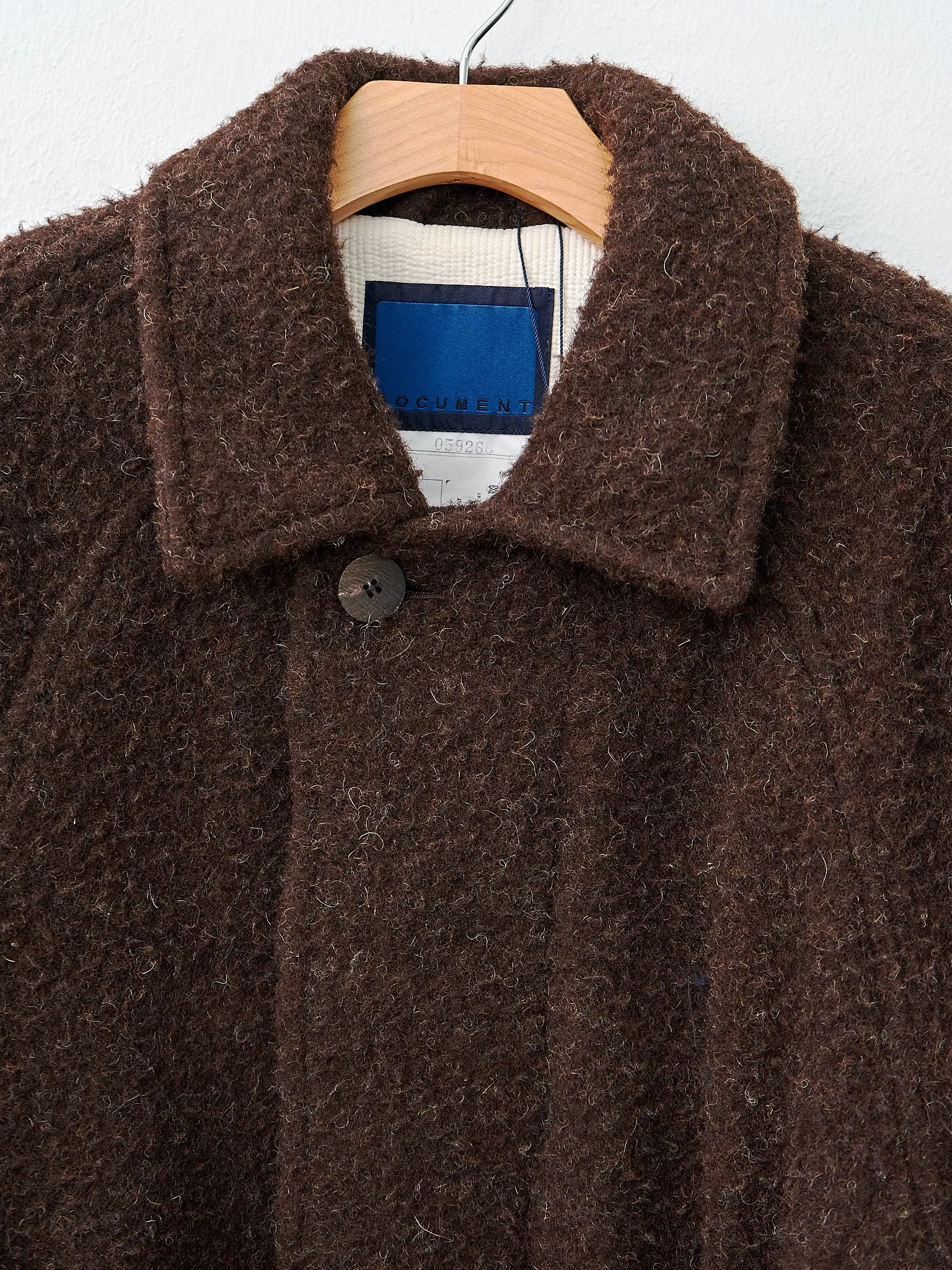 Casentino Balmacaan Coat - Brown