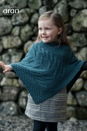 Children's Wool Poncho by Aran Mills - 6 Colours