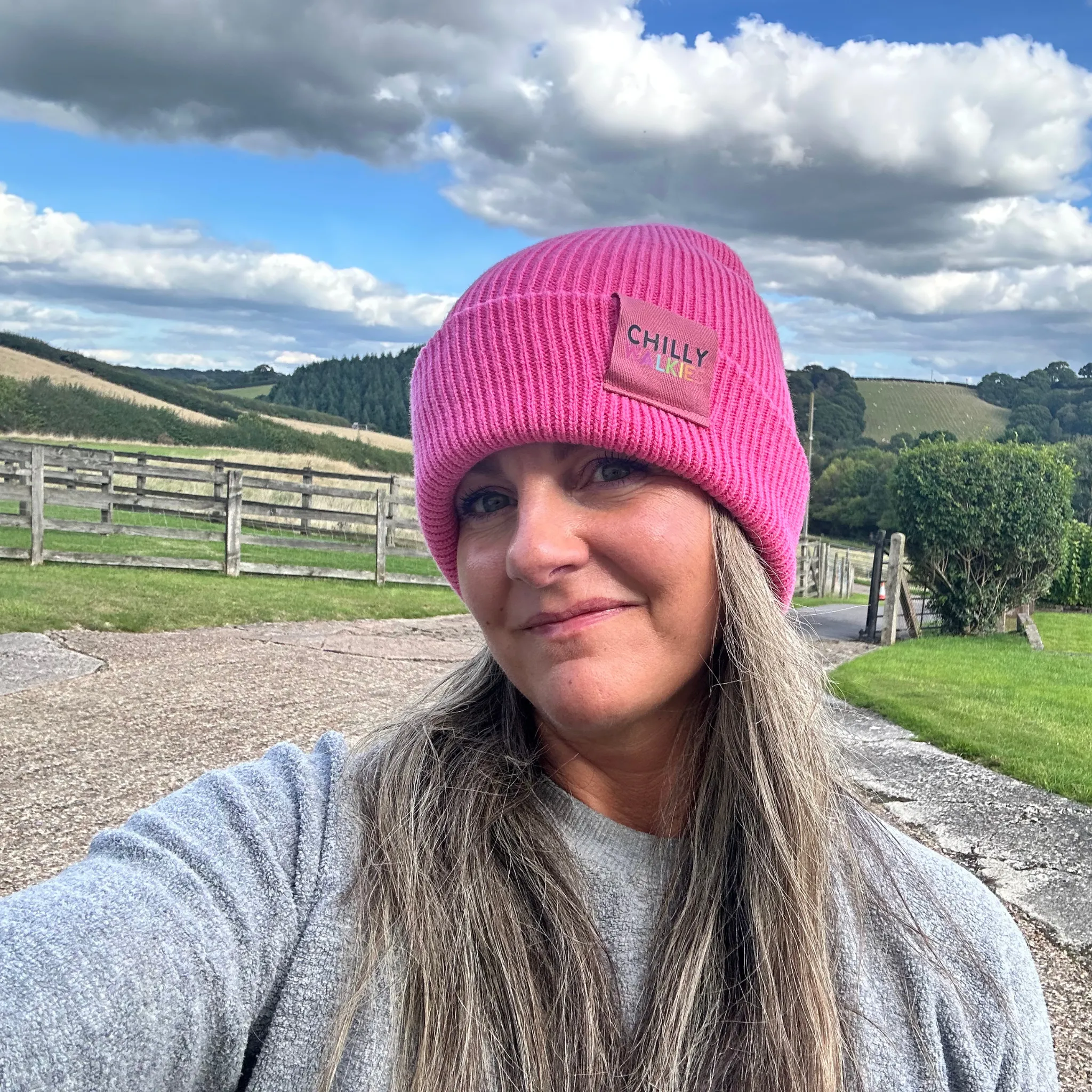 Chilly WALKIES Beanie Hat | True Pink