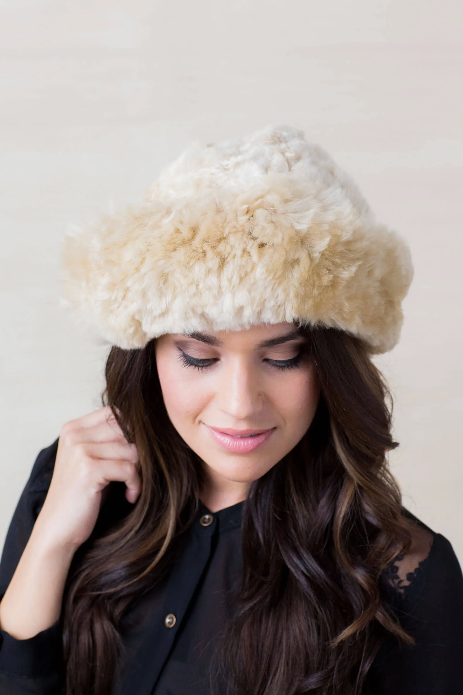 CLASSIC BABY ALPACA FUR HAT