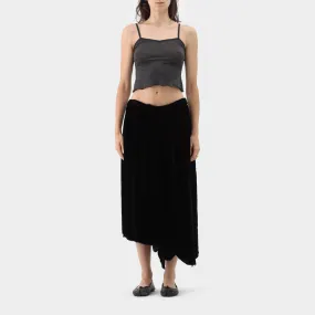 Comme des Garçons Comme des Garçons Velvet Scalloped Trim Culottes