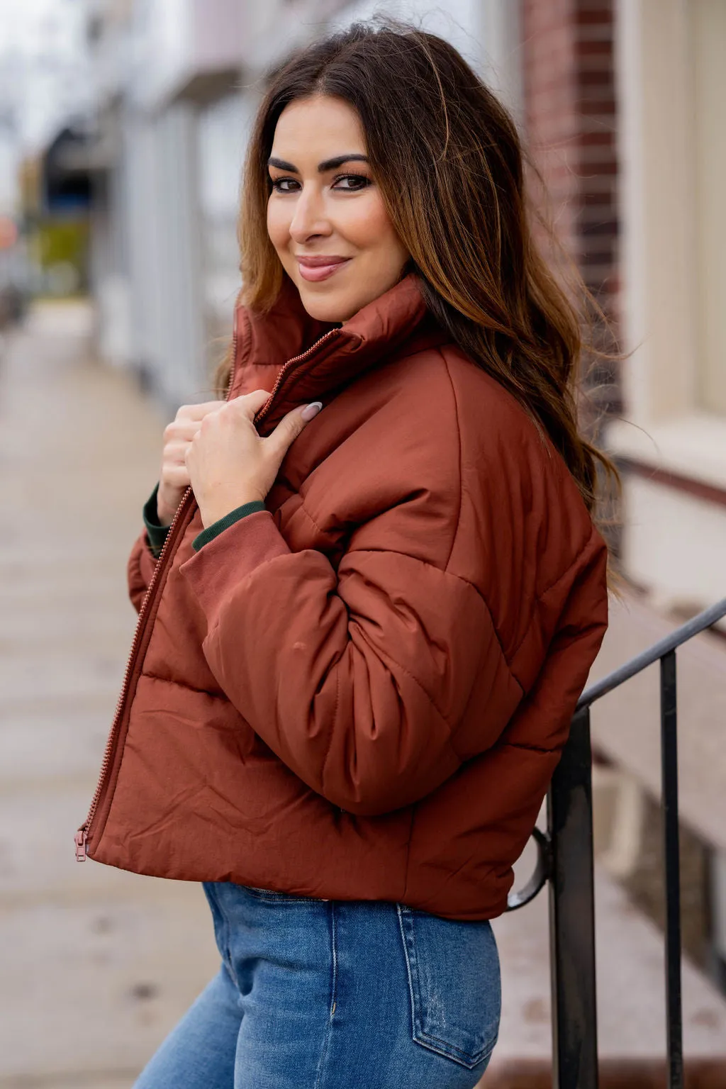 Cozy Cropped Puffer Jacket