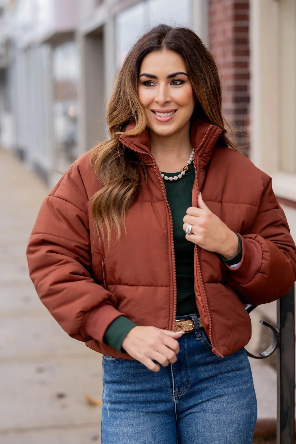 Cozy Cropped Puffer Jacket