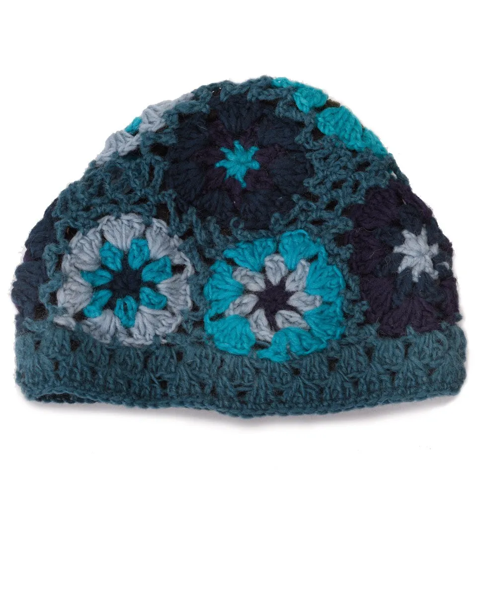 Crochet Flower Beanie