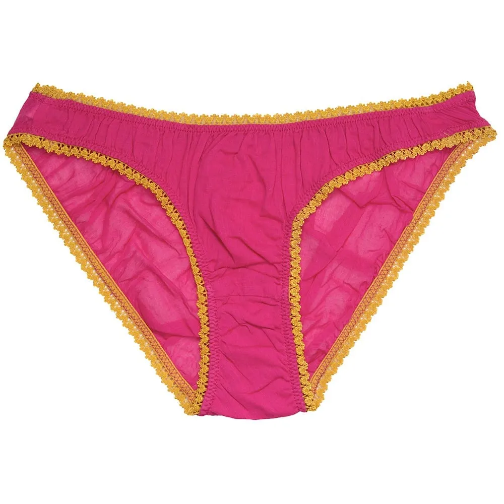 Culotte Germaine Fuchsia/Moutarde