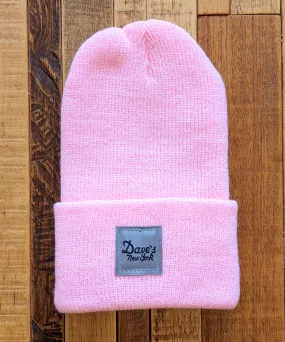 Dave's New York Toddler Vintage Logo Beanie - Pink