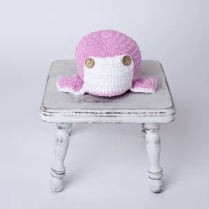 Dusty Pink Aviator Newborn Baby Hat