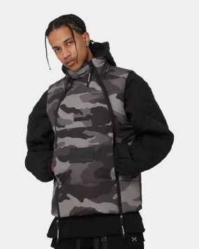 DXXMLife L-3 Chainge$ Puffer Vest Grey/Camo