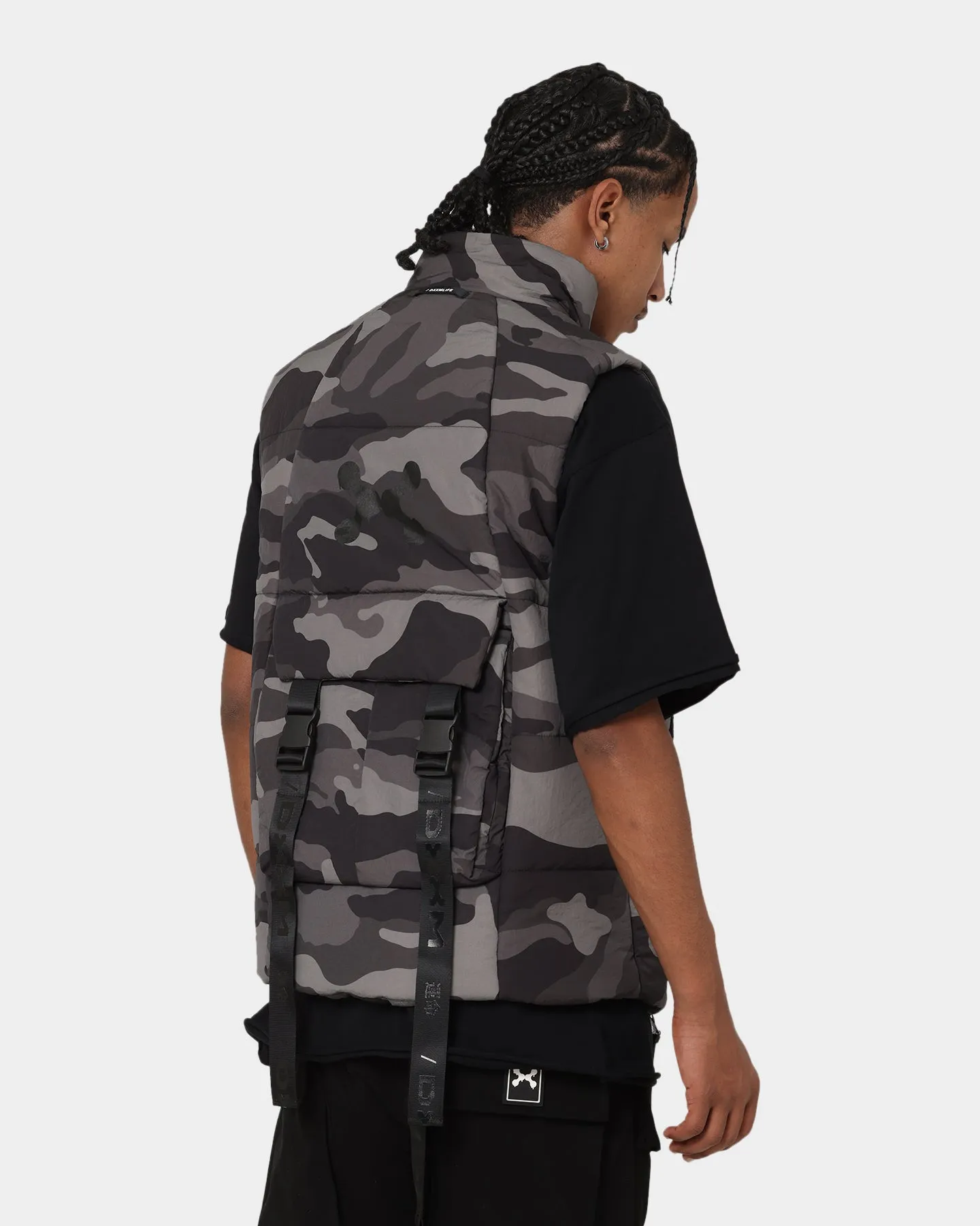 DXXMLife L-3 Chainge$ Puffer Vest Grey/Camo