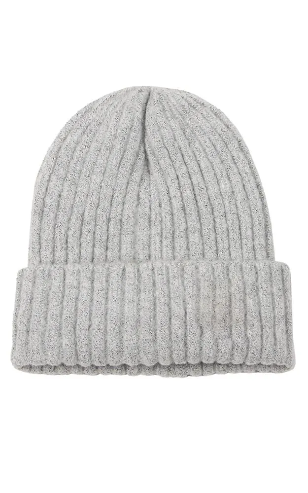 EAH9551 Solid Cuff Knit Beanie Hat