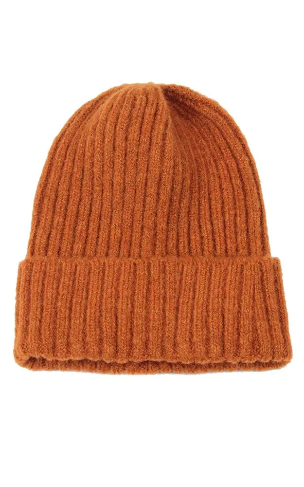 EAH9551 Solid Cuff Knit Beanie Hat