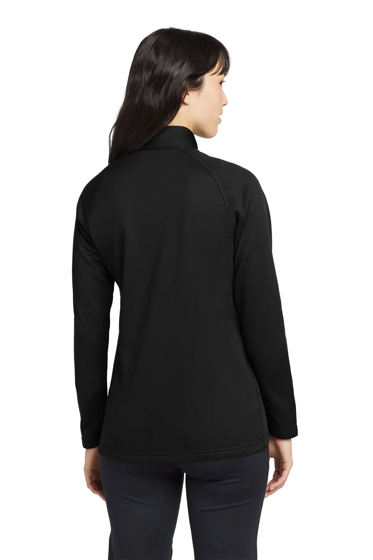 Eddie Bauer Ladies Smooth Fleece Layer Jacket, Black [Ware2Go]