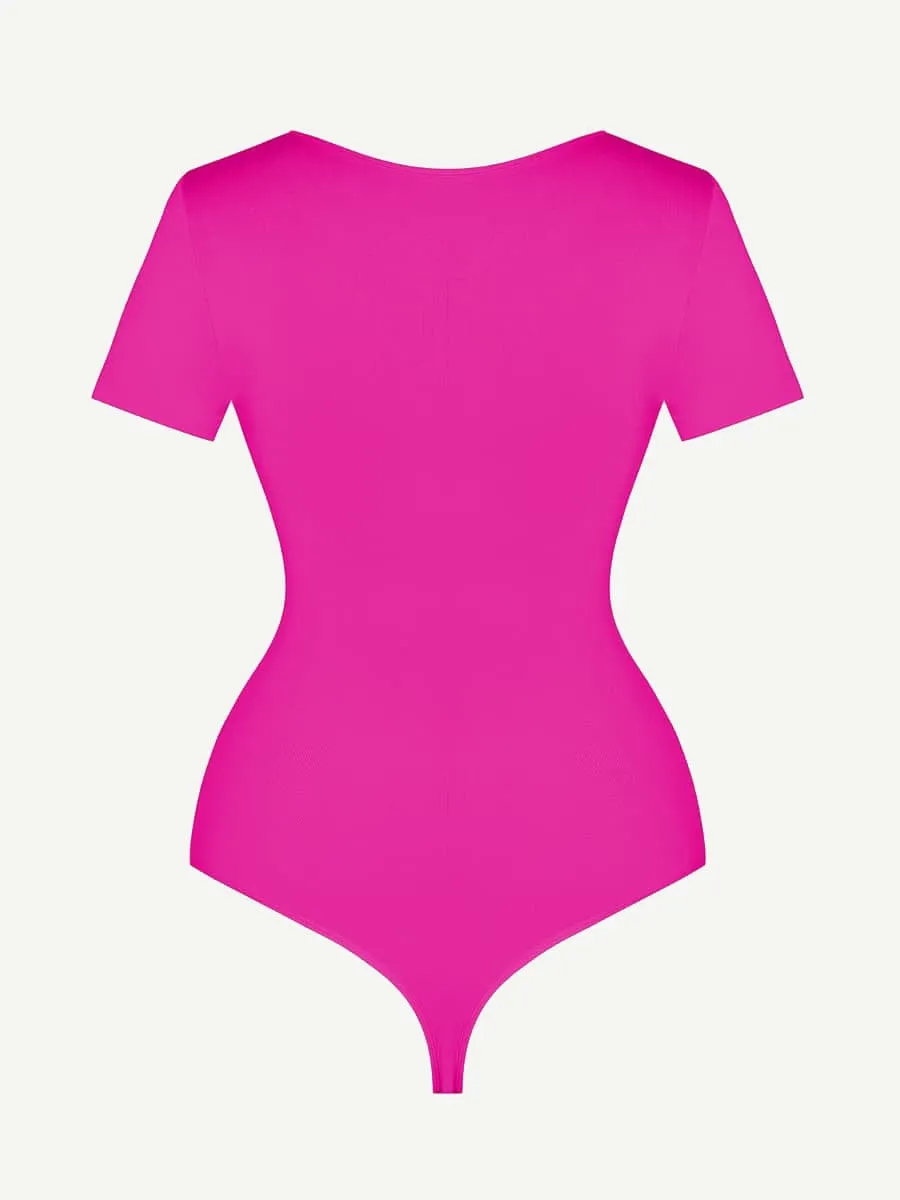 Every-Day Short Sleeved Bodysuit Thong