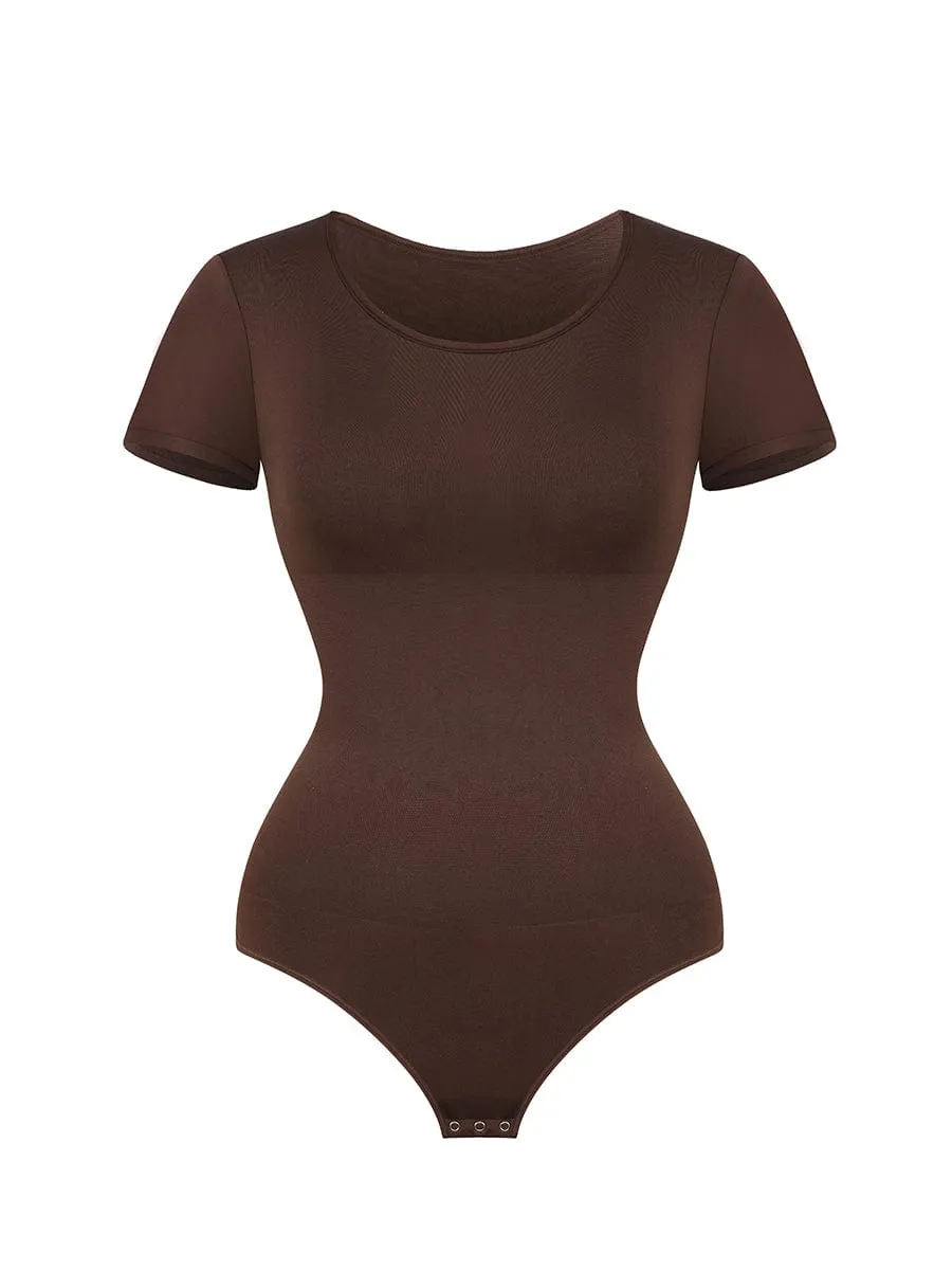 Every-Day Short Sleeved Bodysuit Thong