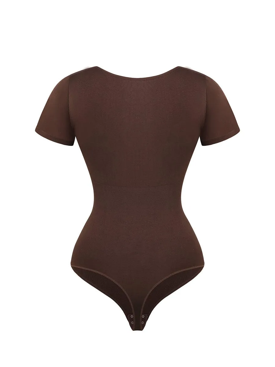 Every-Day Short Sleeved Bodysuit Thong