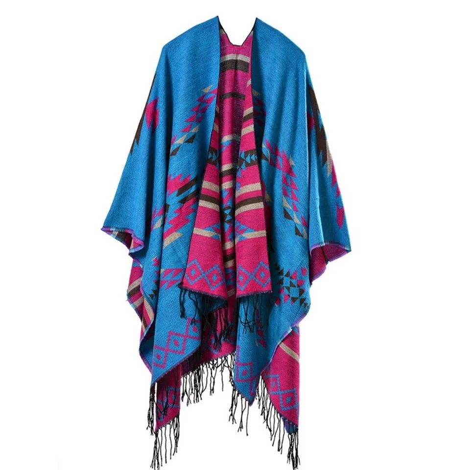 Fashion Poncho Ethnic Silk Scarf Printed Bandana Shawl #389