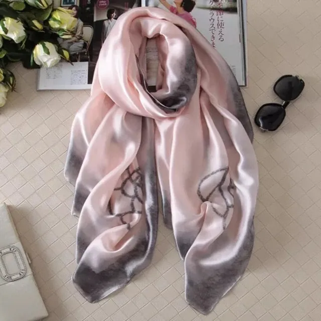 Fashion Silk Scarf Printed Bandana Shawl #LZ242