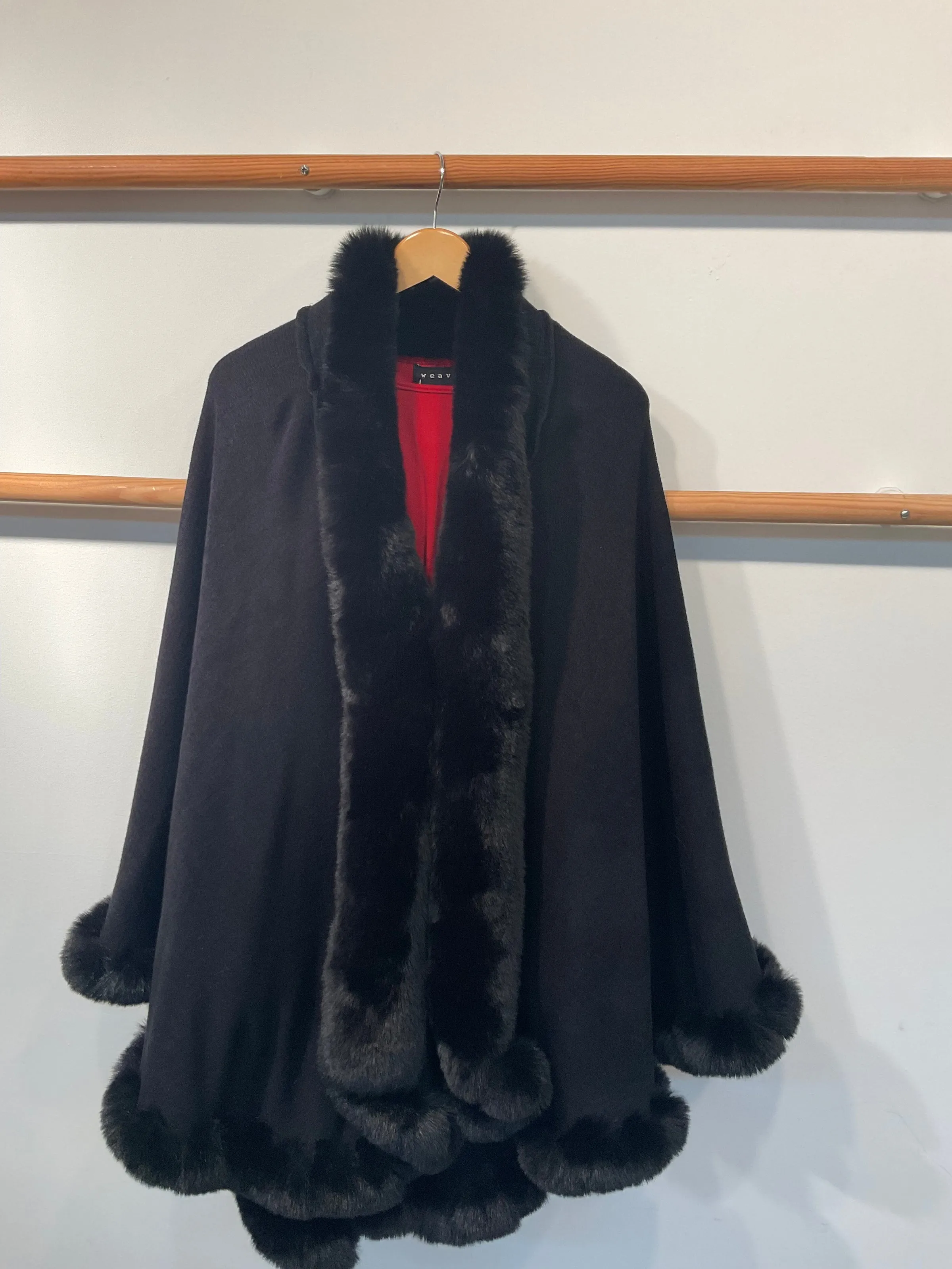 Faux Fur Cape