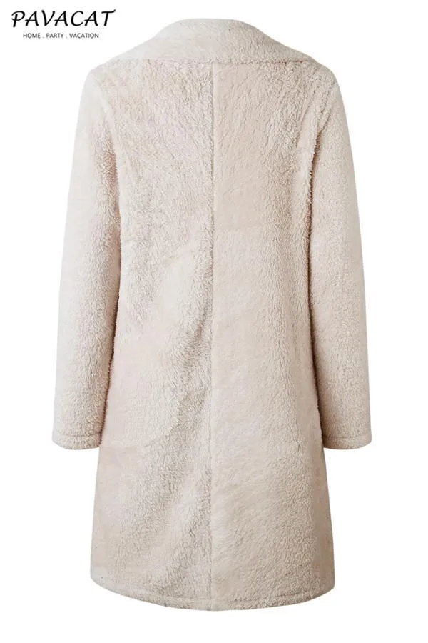 Feeling of Warmth Faux Fur Longline Coat