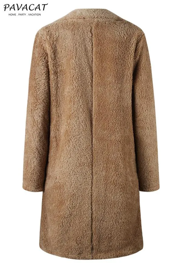 Feeling of Warmth Faux Fur Longline Coat