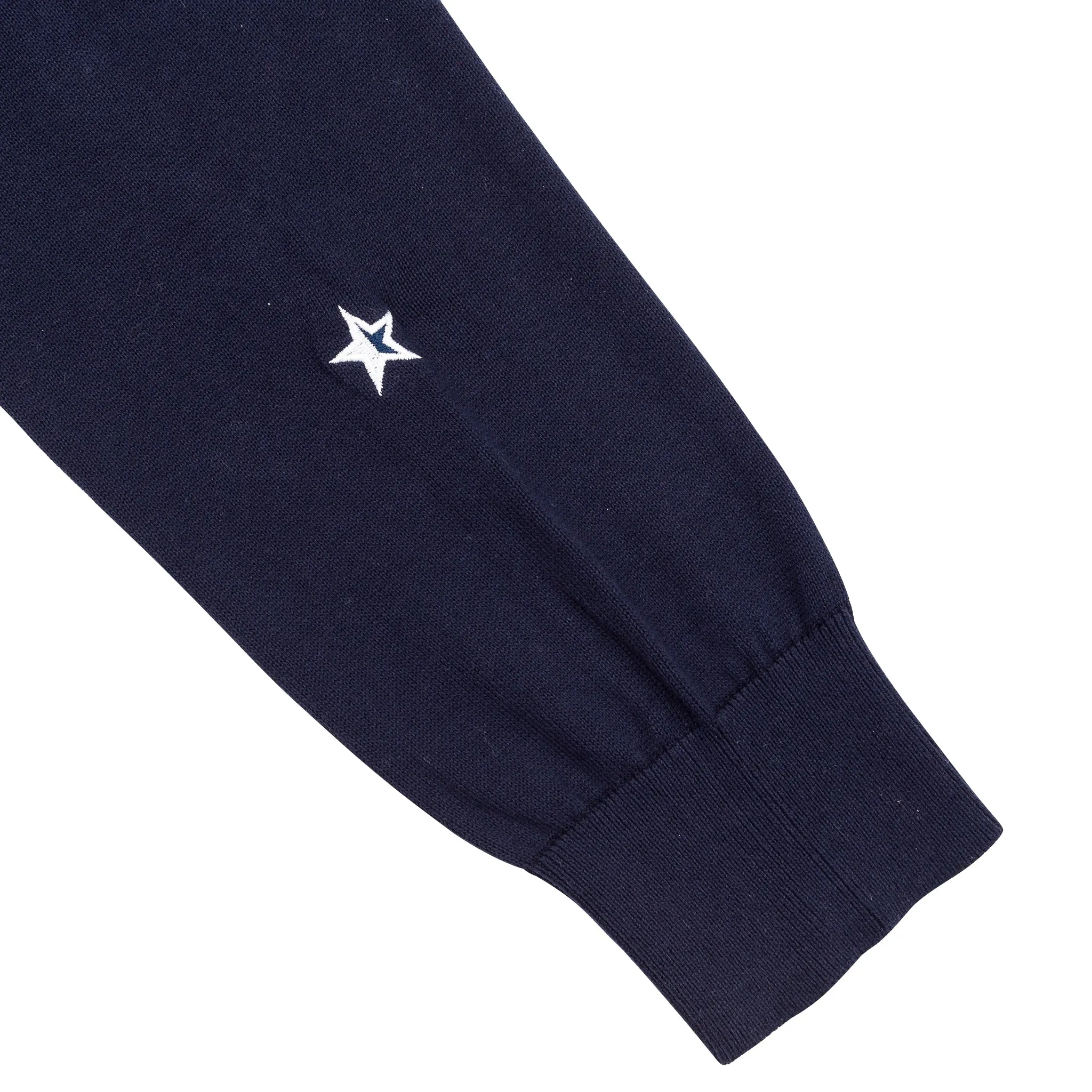 Fine Cut Half Zip Knit - Deep Navy