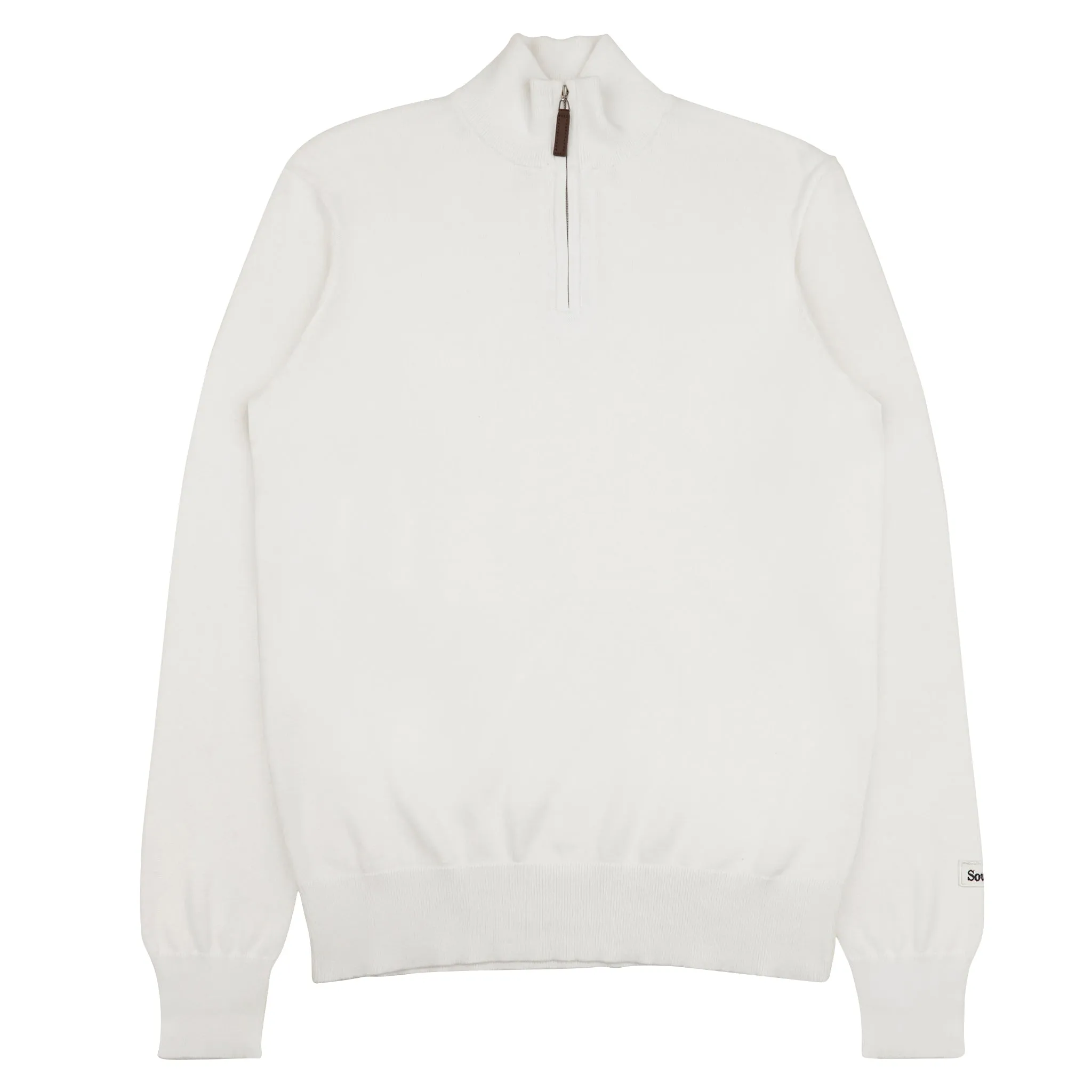 Fine Cut Half Zip - Off White