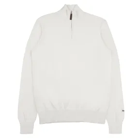 Fine Cut Half Zip - Off White