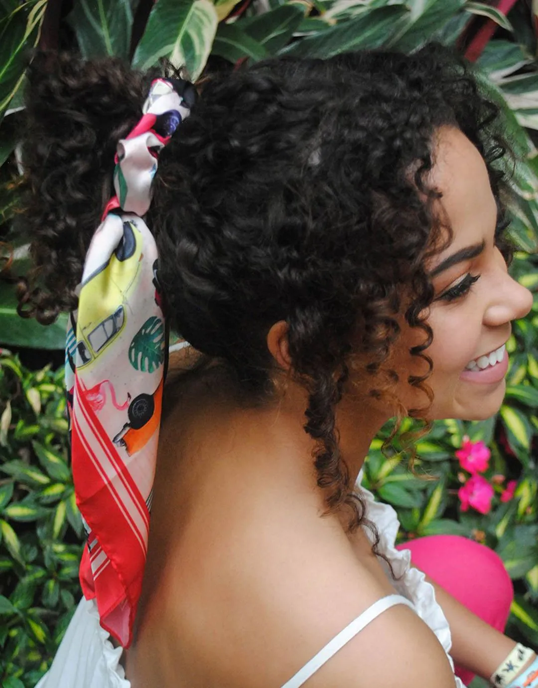 Floral Silky Bandana