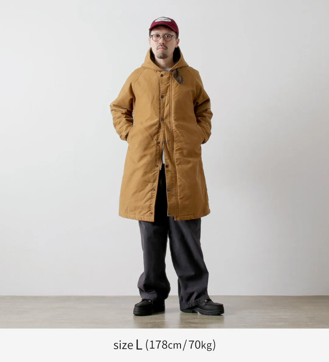 FOB FACTORY / F2450 Moleskin Hood Coat