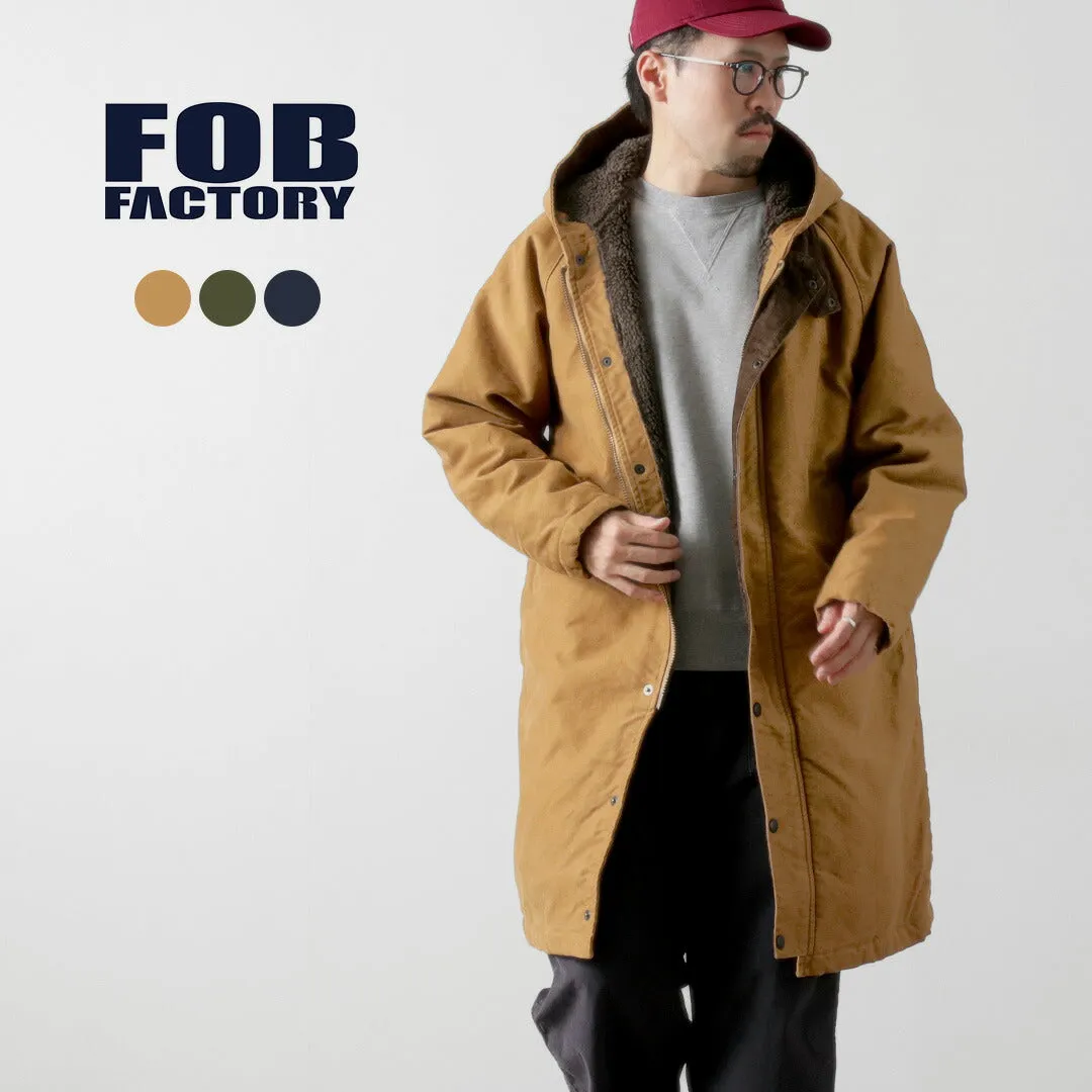 FOB FACTORY / F2450 Moleskin Hood Coat