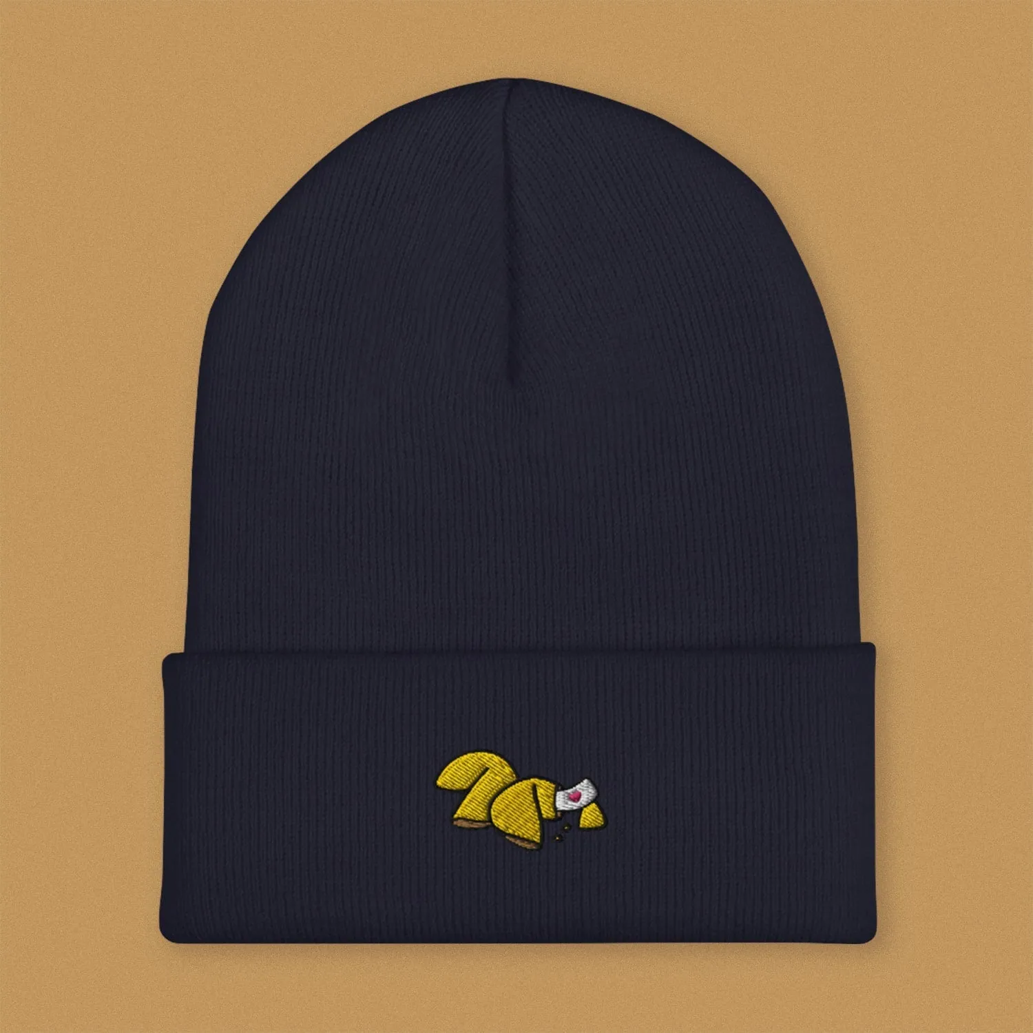 Fortune Cookie Embroidered Beanie