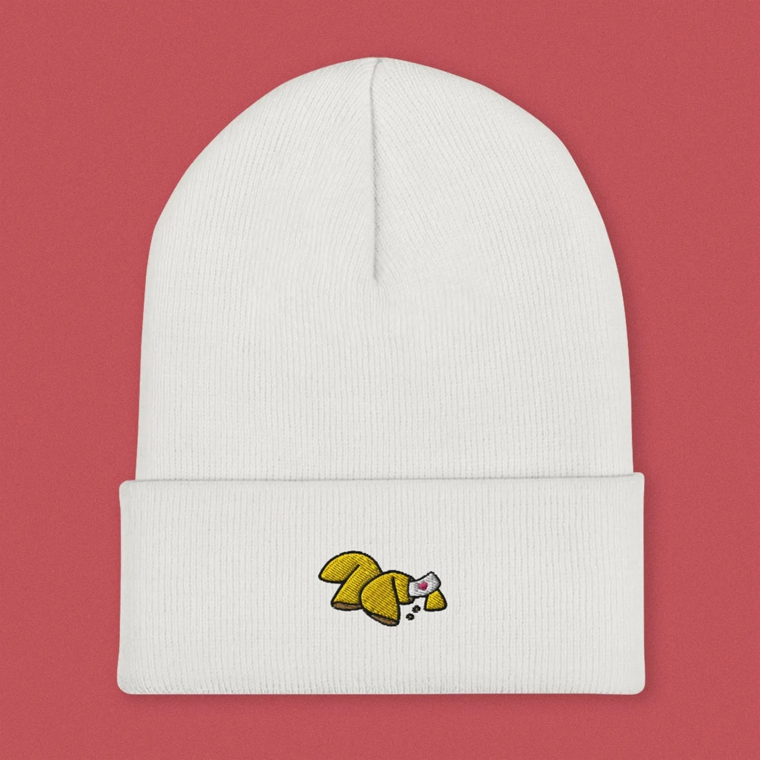 Fortune Cookie Embroidered Beanie