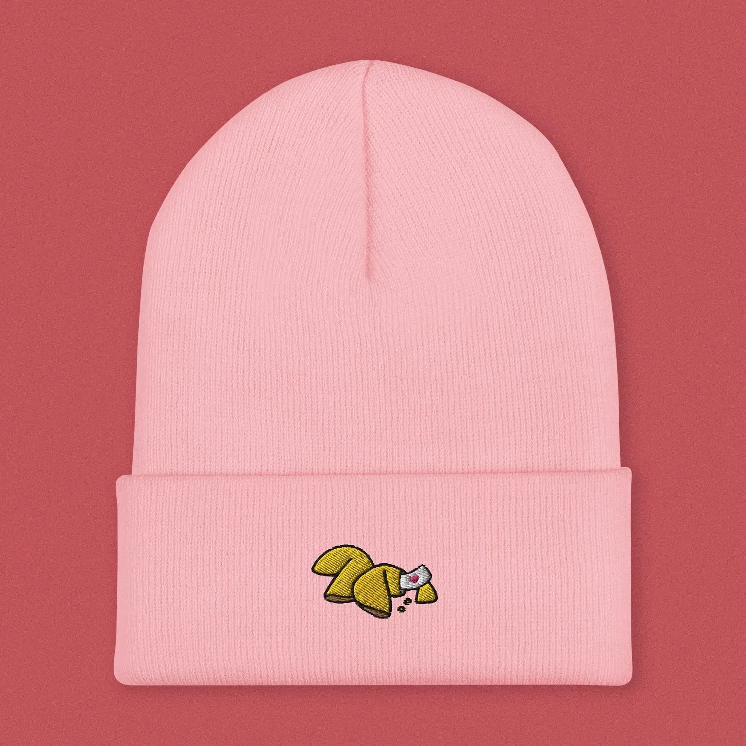 Fortune Cookie Embroidered Beanie