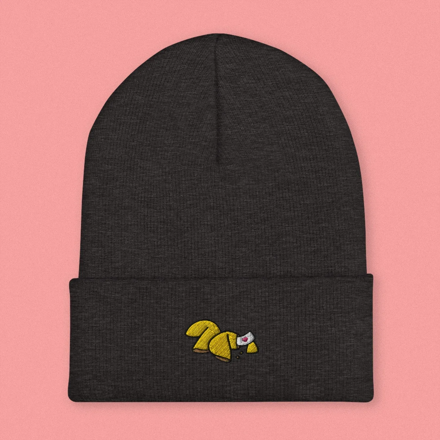 Fortune Cookie Embroidered Beanie