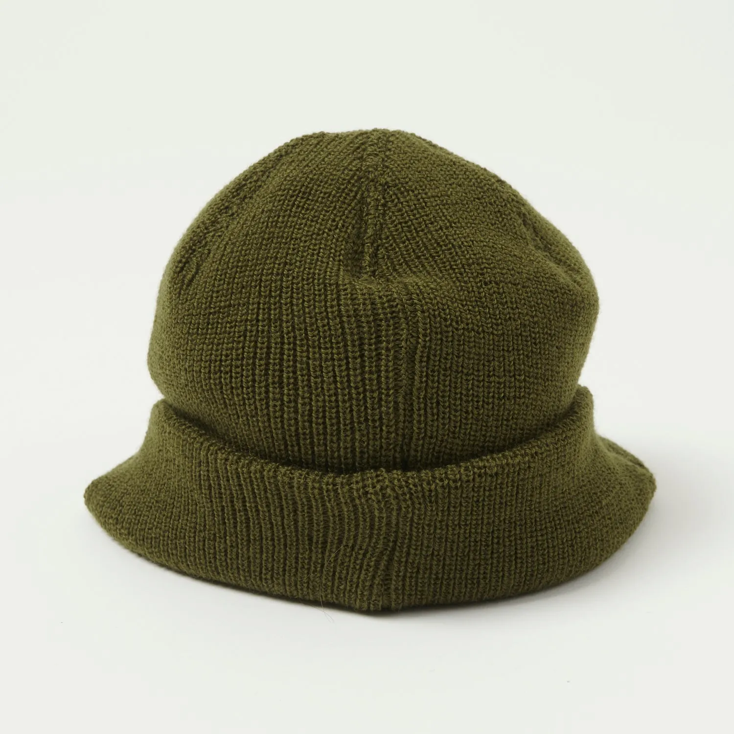 Freewheelers M-1941 Wool Knit Jeep Cap - Olive