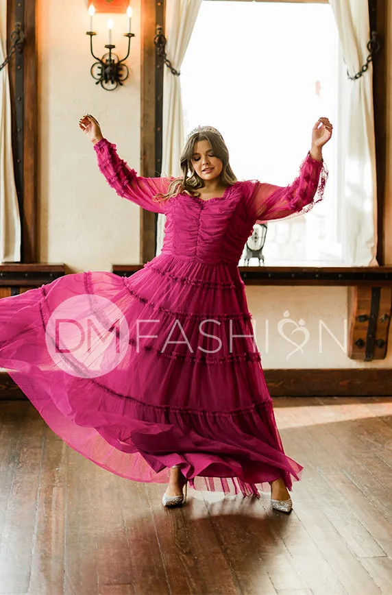 Genevieve Magenta Haze Gown - DM Exclusive - Maternity Friendly