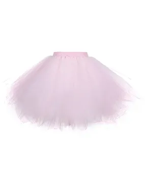 Gothic Tutu Mesh  A-Line Mini Skirt Multi-layered Mini Petticoat for Women