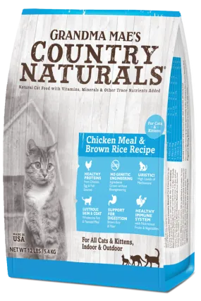 Grandma Mae's Country Naturals Chicken Meal & Brown Rice Recipe for Cats & Kittens