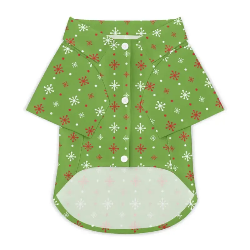 Green Christmas Pet Shirt for Dogs and Cats