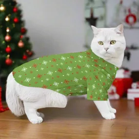 Green Christmas Pet Shirt for Dogs and Cats