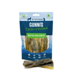 Gunnis Taste of Iceland Wolffish Skin Shorties Dog Treats 71g