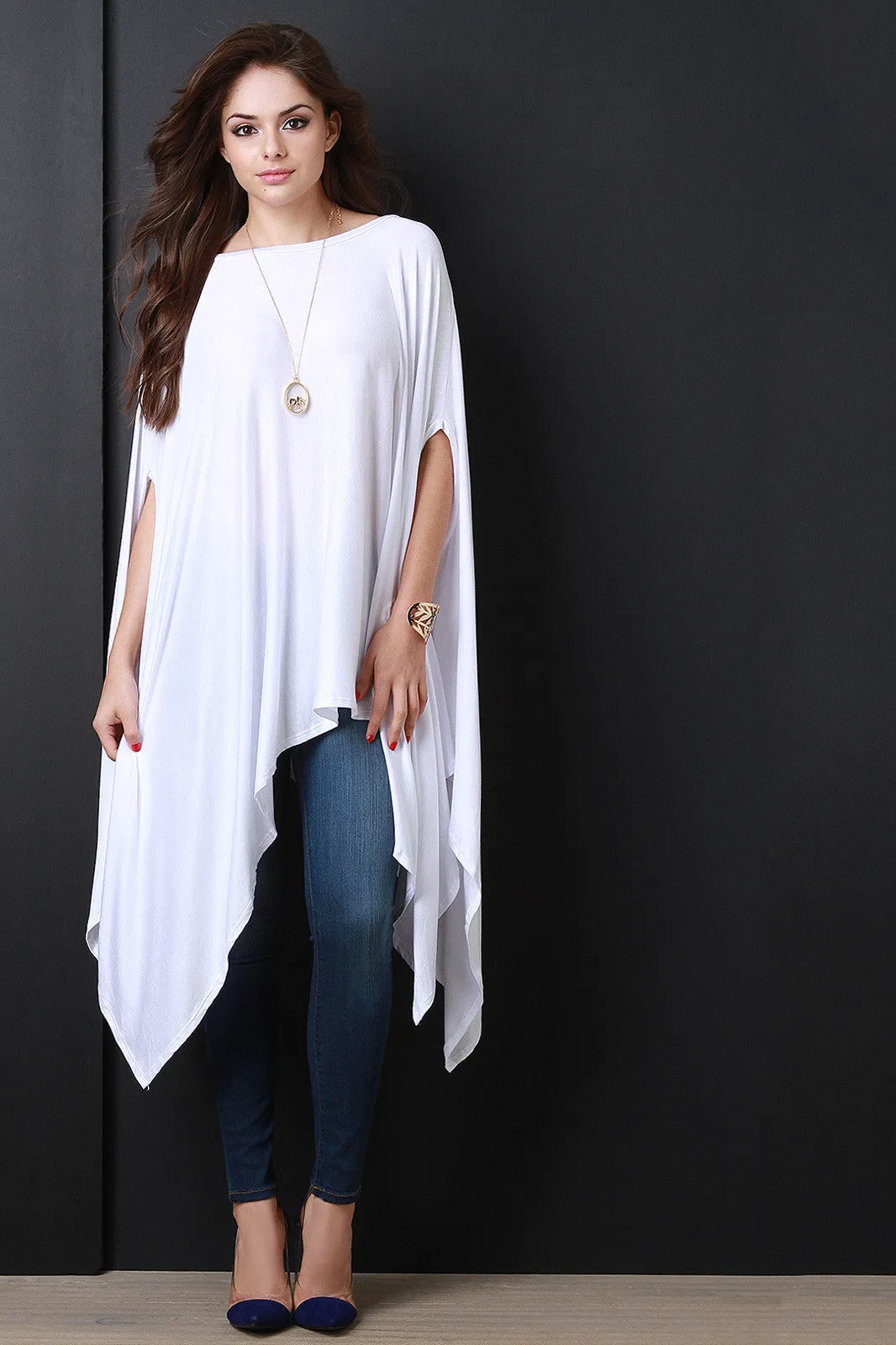 Handkerchief Poncho Top