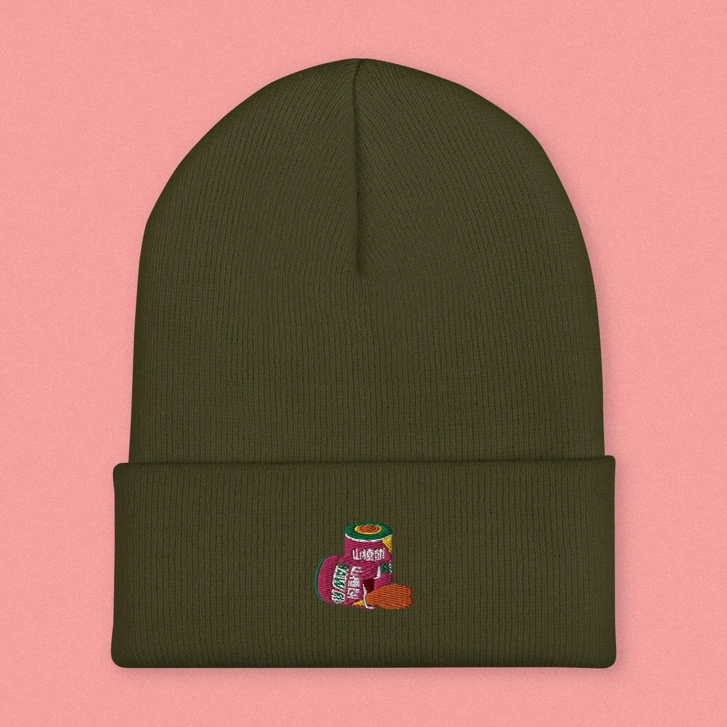 Haw Flakes Embroidered Beanie