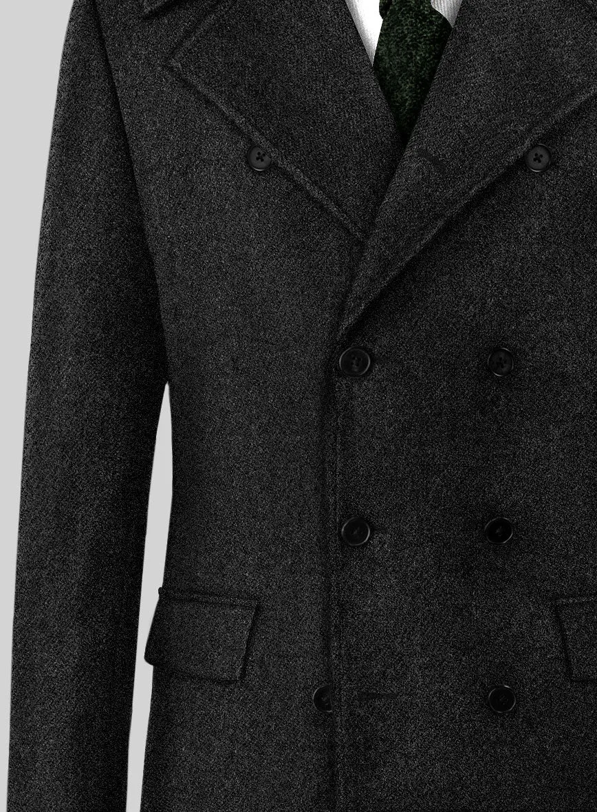 Highlander Heavy Heritage Charcoal Tweed GQ Overcoat