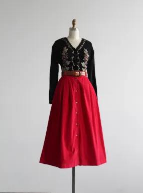 hollyhock midi skirt