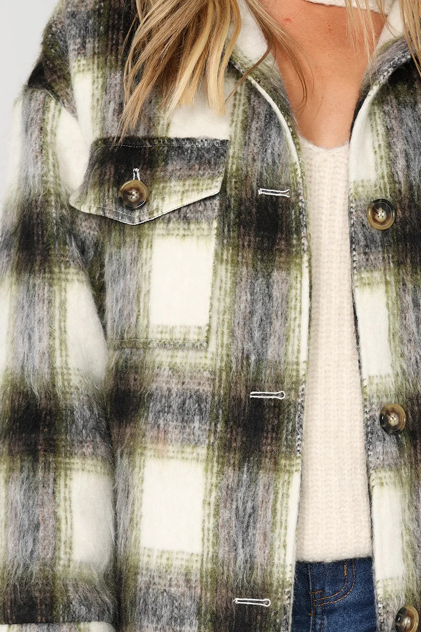 Houston Coat | Green Check