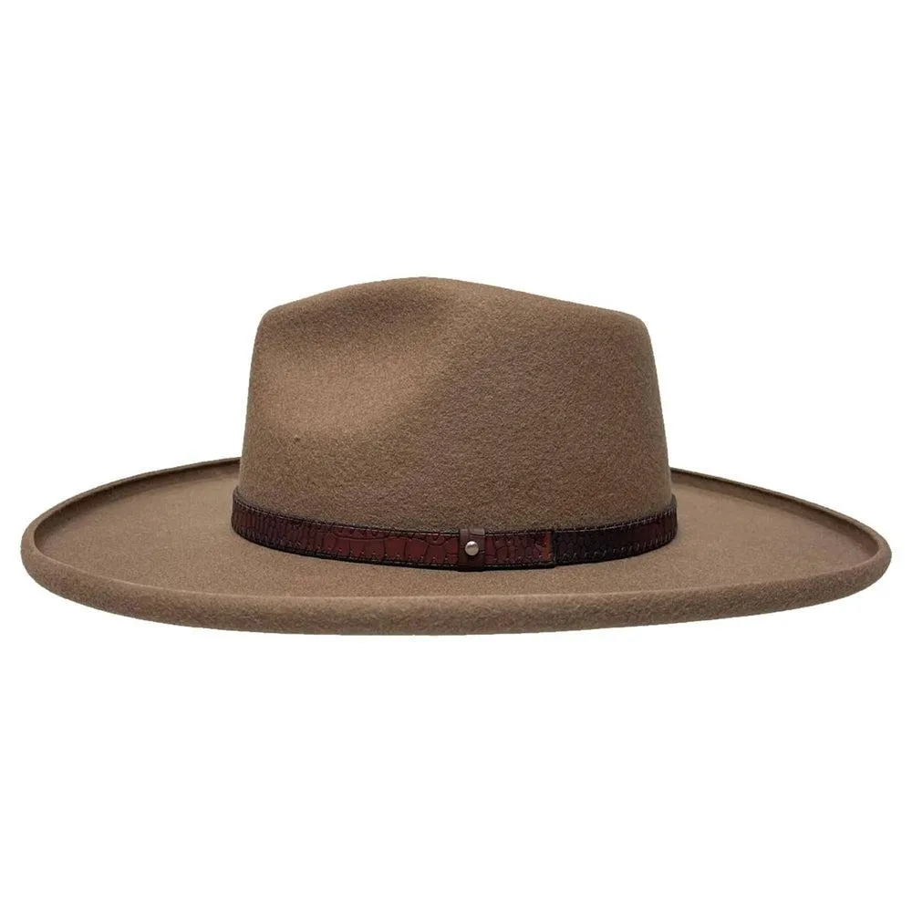 Hudson | Mens Pencil Rim Felt Fedora Hat