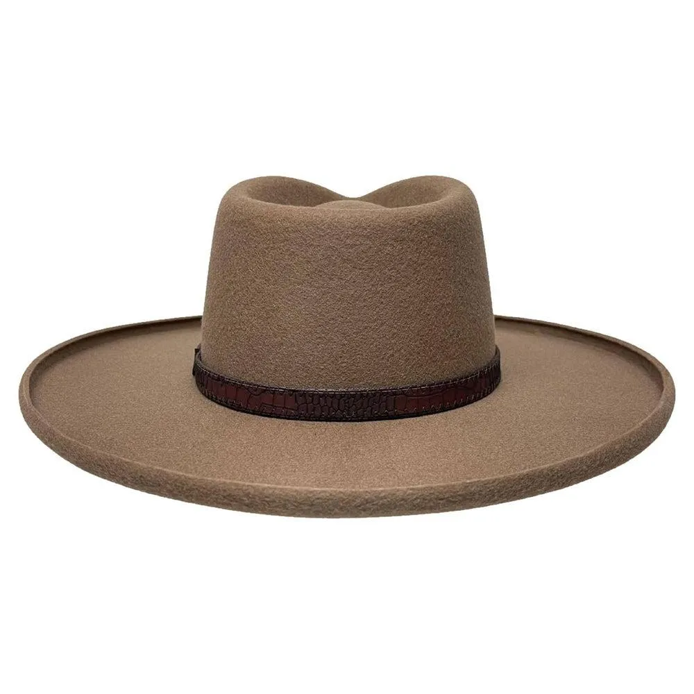 Hudson | Mens Pencil Rim Felt Fedora Hat