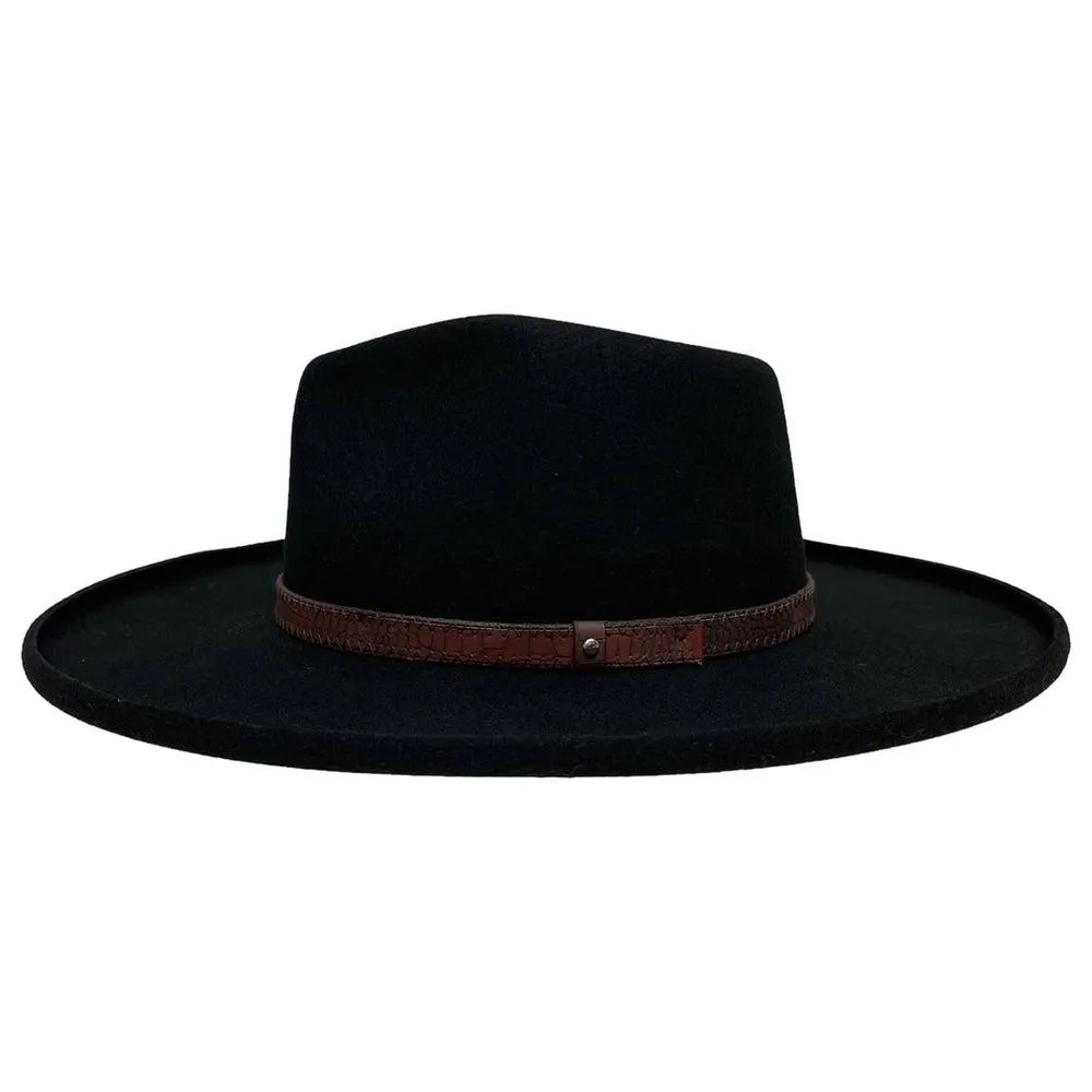 Hudson | Mens Pencil Rim Felt Fedora Hat